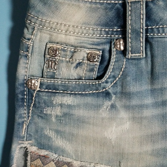 Miss Me Jean Sequin Shorts - Picture 6 of 7